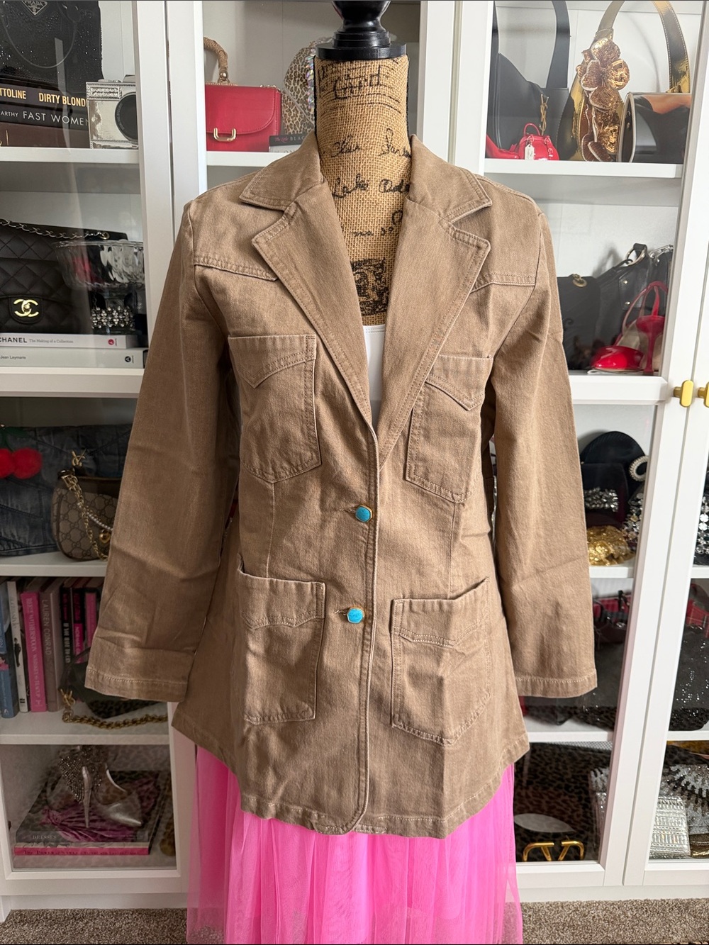 Wrangler® x Yellow Rose by Kendra Scott 70's Fitted Blazer, Size Large
